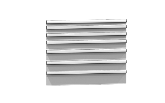 Zásuvková skříň ZX (výška 990 mm) ZX99-4  - Zásuvky: RAL 7035
