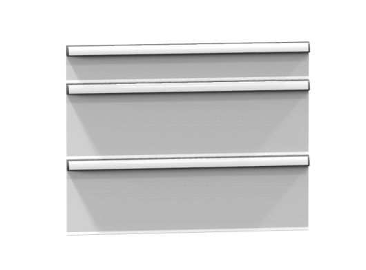 Zásuvková skříň ZG (výška 840 mm) ZG84-1  - Zásuvky: RAL 7035